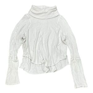 We The Free Ehite Waffle Knit Cowl Neck Sweater S